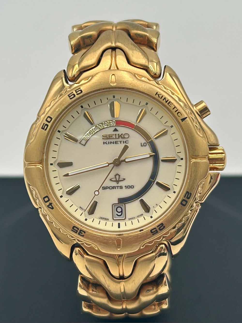 Seiko Vintage Automatic Gold Tone Kinetic Sports 100 Women’s Watch